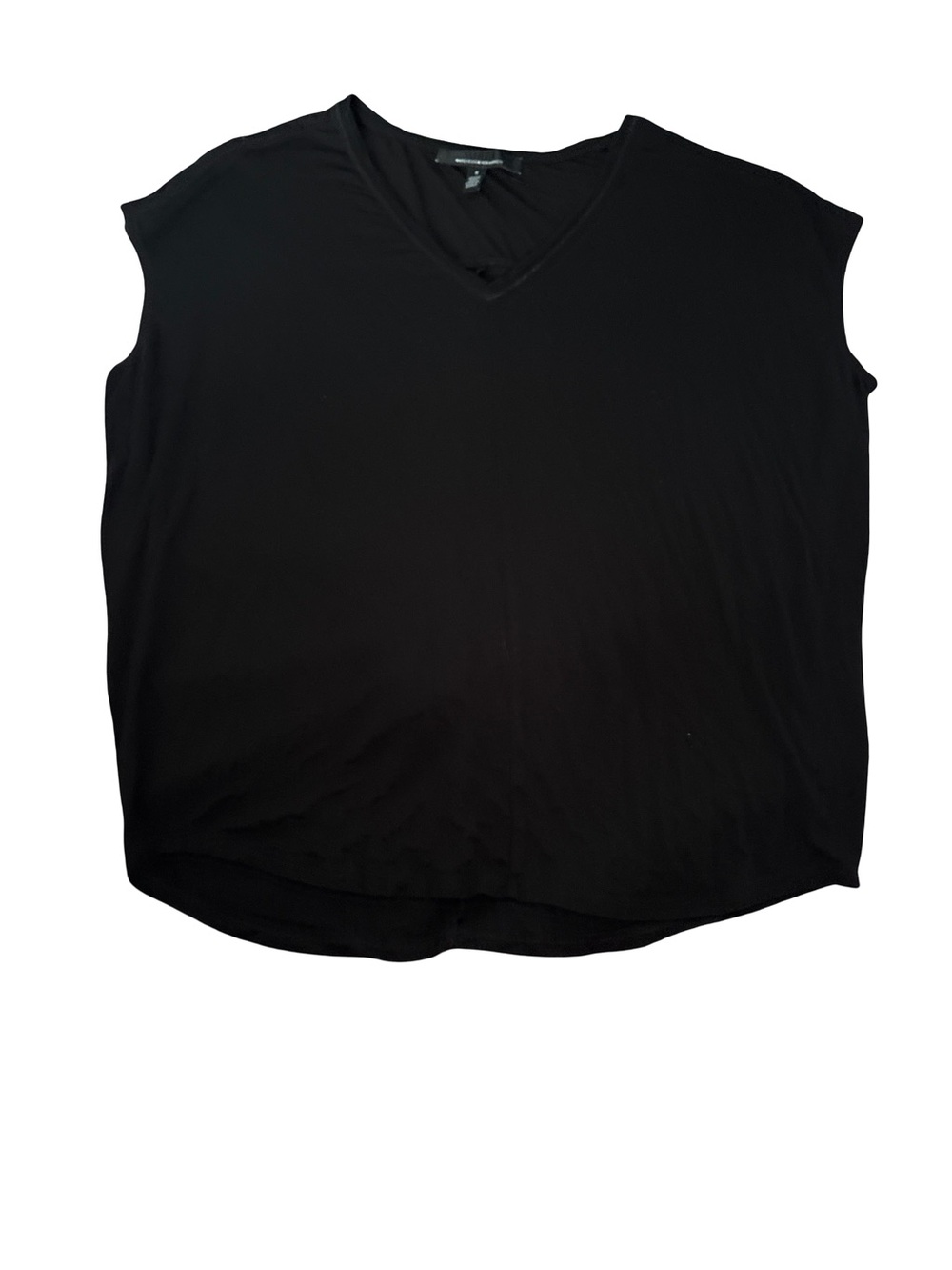 White House Black Market Black V-Neck Sleeveless Tank
